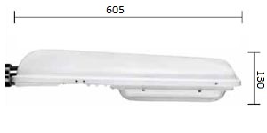 Габаритные размеры светодиодного консольного светильника GALAD Победа LED