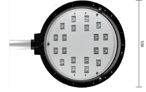 Габаритные размеры светодиодного консольного светильника GALAD Селена LED