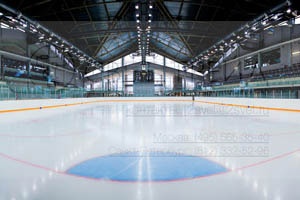 Освещение профессиональной ледовой арены 60х30м