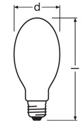 габаритные размеры ламп NAV E