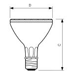 Габаритные размеры ламп MASTERColour CDM-R